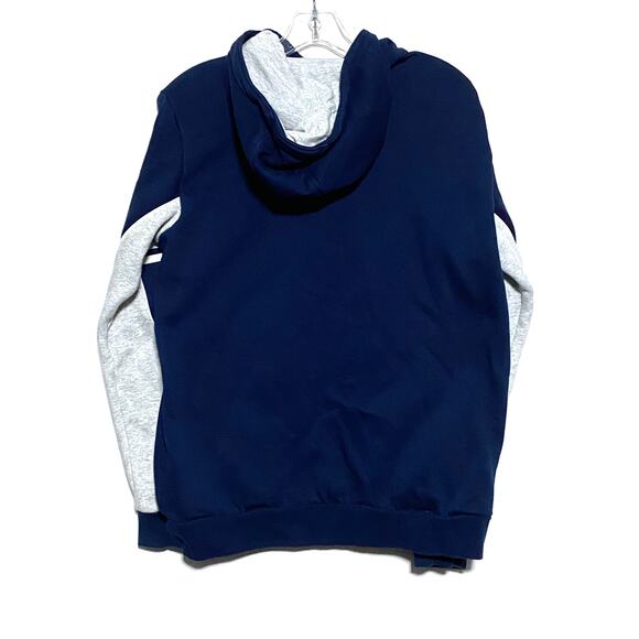 Adidas Hoodie Pullover Blue Gray 1/4 Zip Athleisure Athletic Comfy Kids Boys XL - Picture 3 of 10